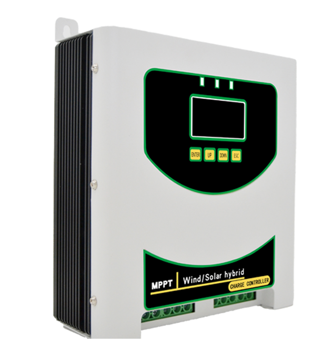 Dual Channel Wind Solar Charge Controller 12V/24V/48V MPPT 3000W Hybrid Solar System Controller for 24h Operation Jnge