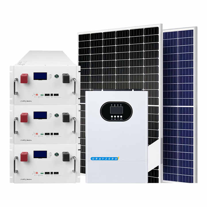 Complete Solar System Off-Grid 3KW-50KW Home Power System with MPPT Controller and Battery Inverter Urayzero Deye Ginlong Growatt