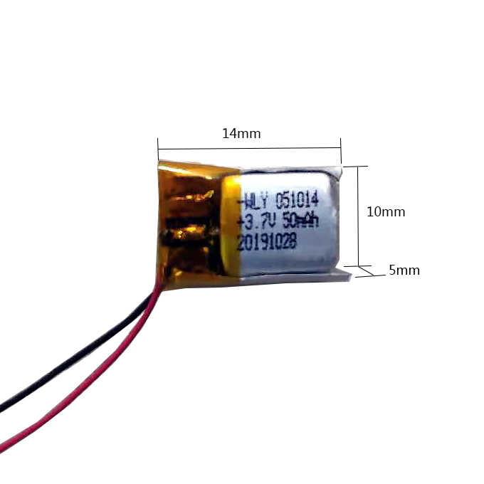 Good Price 051014 50mAh 3.7V Rechargeable Lithium Polymer Battery for Wireless Headset, Medical Devices, and Consumer Electronics WLY