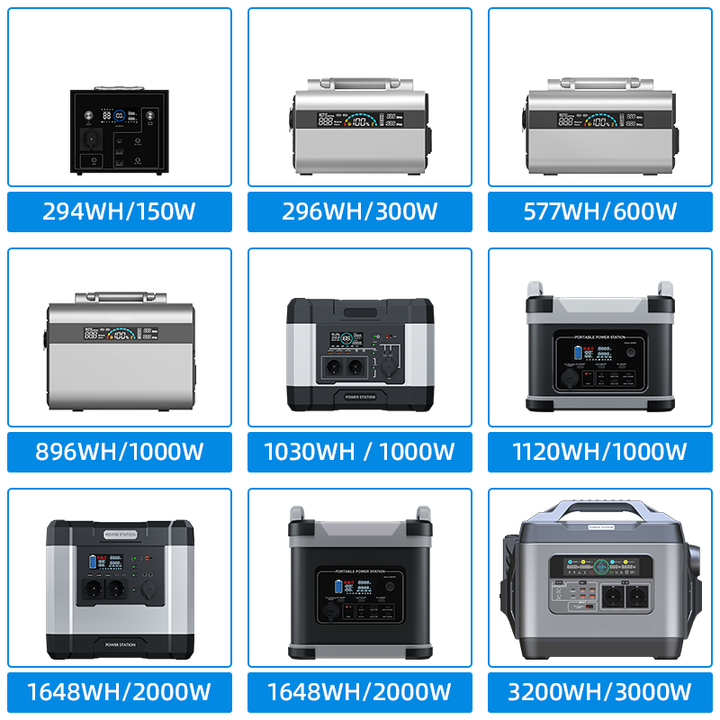 Portable 2000W Power Station 1648.64Wh Lithium Ion Battery Solar AC/DC Power Supply for Car Outdoor RV Use BPI