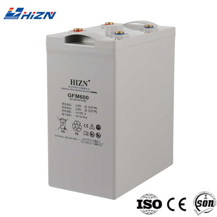 Solar AGM 2V 600AH Deep Cycle Battery Long Cycle Life Sealed AGM for Solar Energy Storage Systems UPS Telecom HUIZHONG