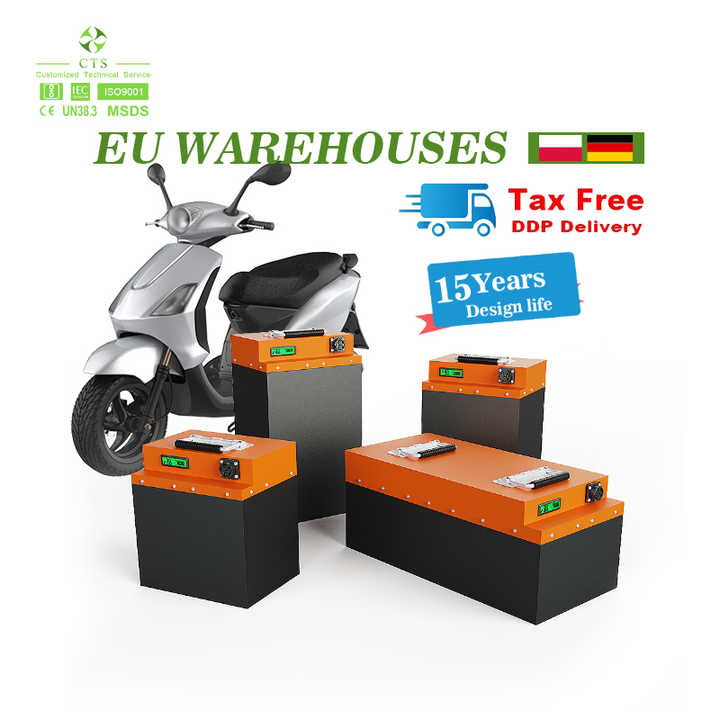 72V Lithium Ion Battery Pack 72V 40Ah High-Capacity Long Cycle Life for Electric Bicycles Scooters Motorcycles CTS