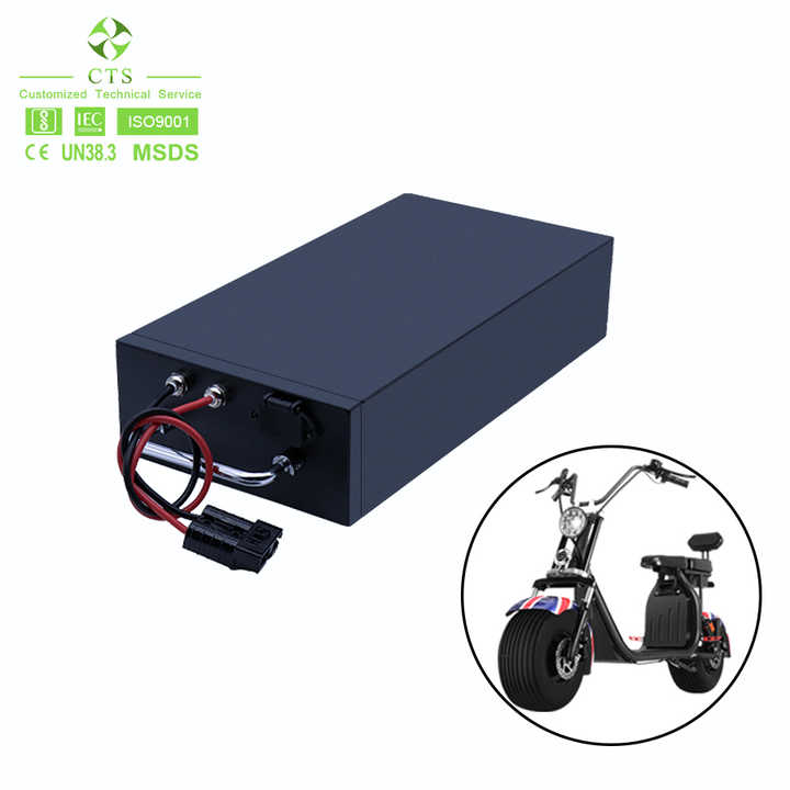 Citycoco Scooter Battery Pack 48V 72V 60V 12Ah 20Ah 30Ah 40Ah 50Ah 60Ah Lithium LiFePO4 High Discharge for Electric Scooters and E-Bikes