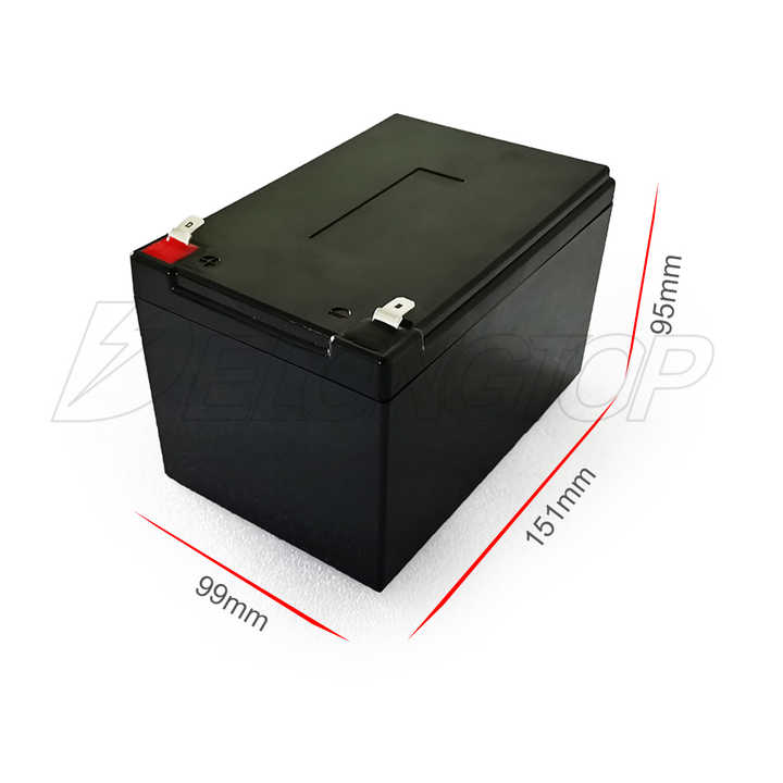 12V SLA Replacement Battery 12.8V 12Ah Deep Cycle LiFePO4 Lithium Battery for Solar Energy Storage, Electric Scooters, and Power Systems Delongtop