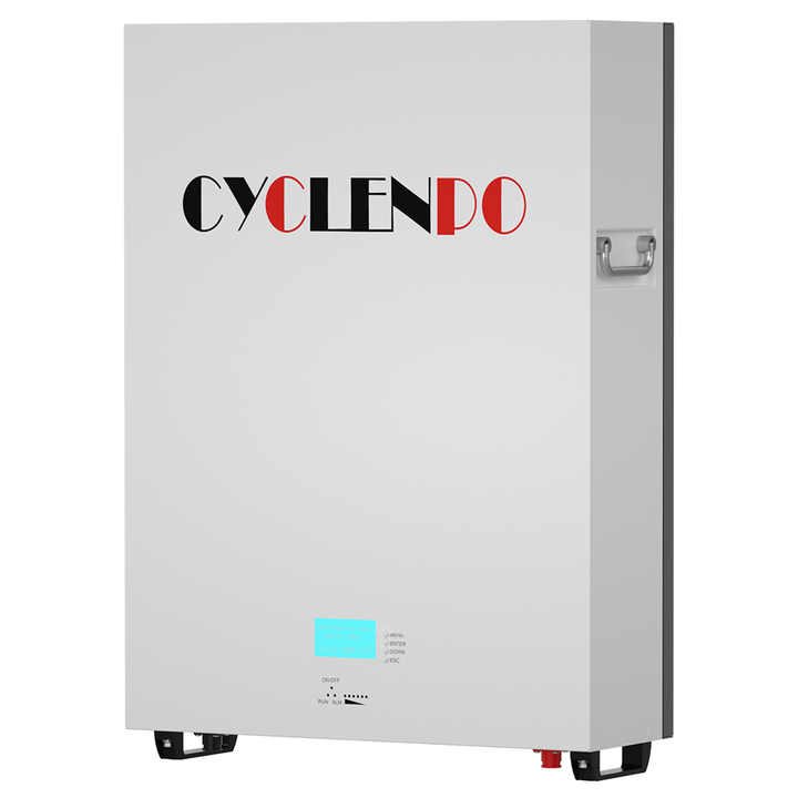 Cyclenpo 51.2V 200Ah LiFePO4 Battery for Home Energy Storage | Wall-Mounted Off-Grid & Hybrid System