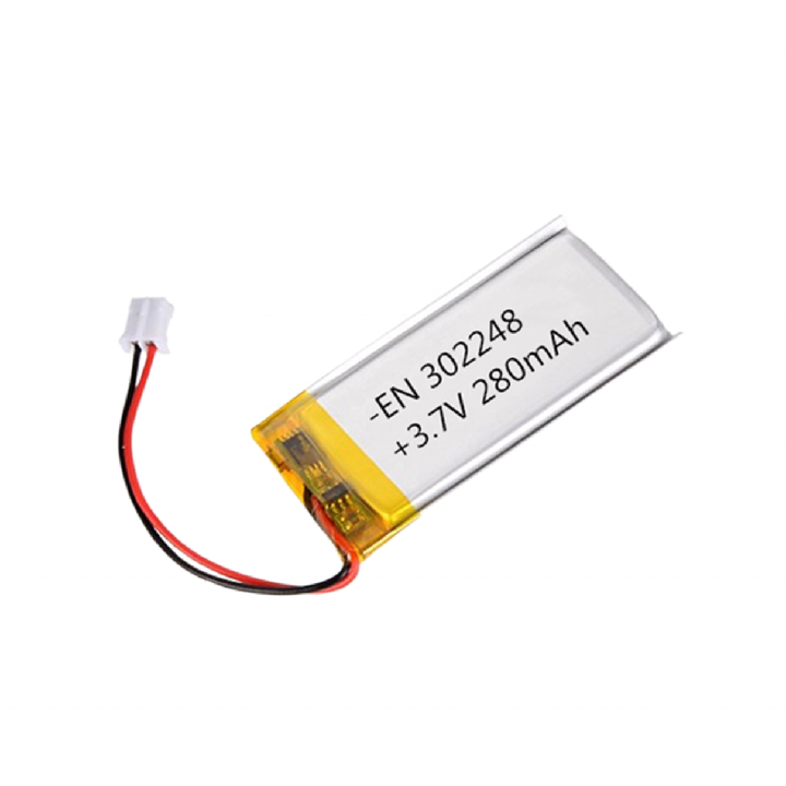 Encore Factory Lithium Polymer Battery 302248 280mAh 3.7V Rechargeable Deep Cycle Battery for Toys and Consumer Electronics