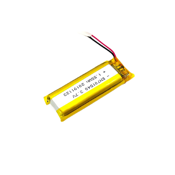 Encore 701540 420mAh 3.7V Lithium Polymer Battery LiCoO2 Chemistry Rechargeable for Headsets and Consumer Electronics