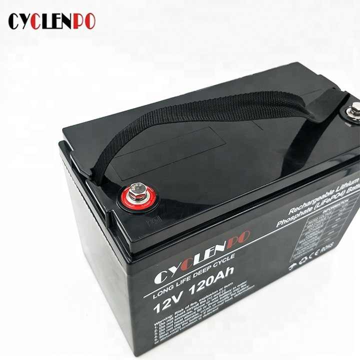 Factory Direct Supply Deep Cycle Lithium LiFePO4 12V 120Ah Battery Pack for EV RV Solar Energy Storage Systems cyclenpo