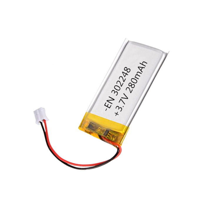 Encore Factory Lithium Polymer Battery 302248 280mAh 3.7V Rechargeable Deep Cycle Battery for Toys and Consumer Electronics