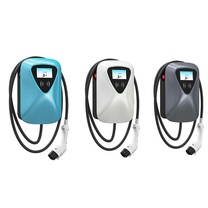 11kW Wall-Mounted AC EV Charger Station Type 2 with Screen Display for Commercial EV Charging hongjiali