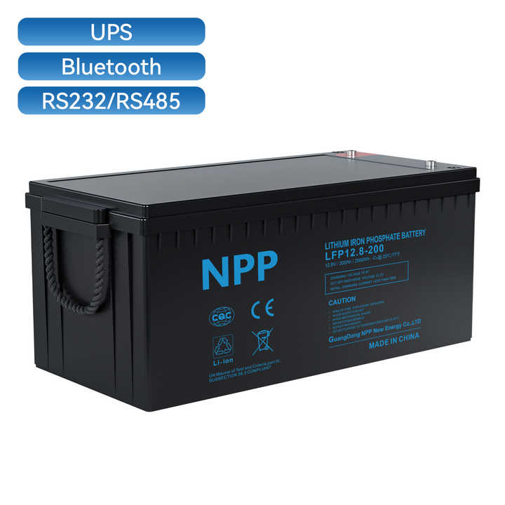 12V 150Ah LiFePO4 Solar Battery Pack 12.8V Long Cycle Life Built-in BMS for Energy Storage Systems NPP