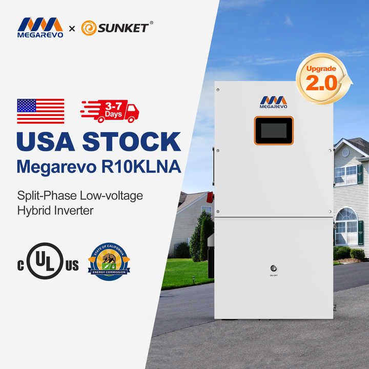 10KW Split Phase Inverter 120V 240V Pure Sine Wave for Home Solar Energy Storage System Megarevo