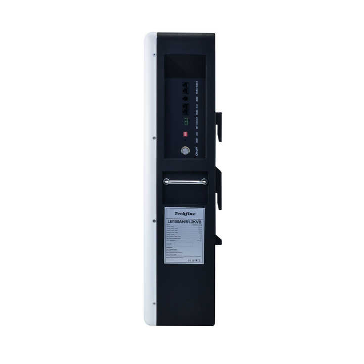 Wall Mounted LiFePO4 Battery 48V 100Ah Solar Energy Storage System Techfine