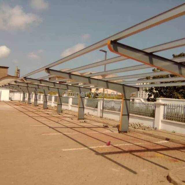 10KW Solar System Waterproof Carport with Battery Mounting Steel and Aluminium Complete Home Kit 0-60 Degree Tilt Angle AL6005-T5 or Stainless Steel Empery Solar