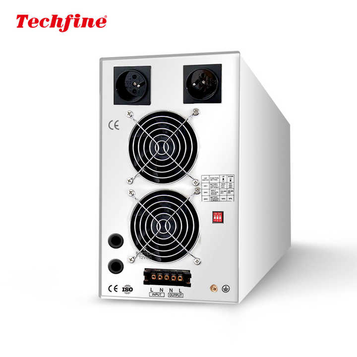 Low Frequency Inverter 24V 220V 1200W 2400W 4000W Pure Sine Wave Off-Grid Hybrid Inverter for Home Appliances with 98% Efficiency Techfine
