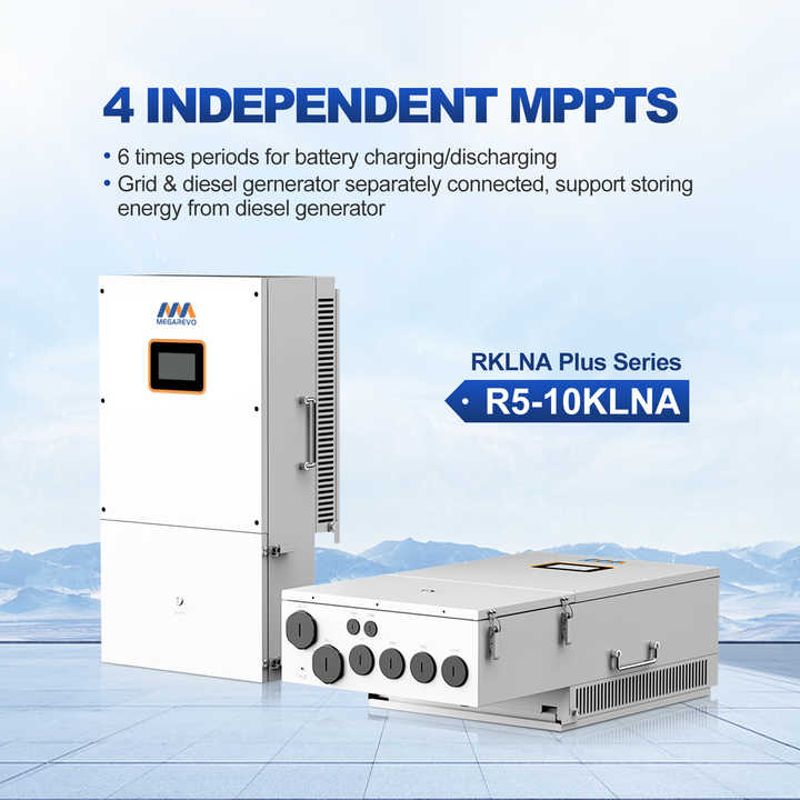 6KW/10KW/8KW/12KW 3-Phase Hybrid Solar Inverter with Power Split for Solar Energy Systems Megarevo