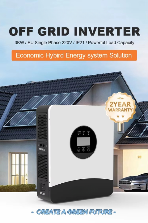 Hybrid Solar Inverter 4kw 5kw 6kw 10kw 12kw Battery Kit Home Solar Power System NPP