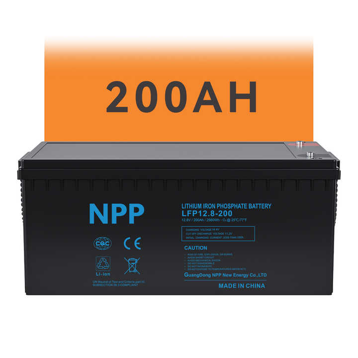 12.8V 100Ah/200Ah/280Ah 1kWh/2kWh/2.5kWh LiFePO4 Rechargeable Battery for Marine Boat RV Solar Energy Storage System NPP