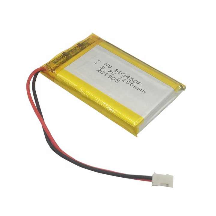 Li Ion Polymer Battery 3.7V 1100mAh High-Capacity Rechargeable for Mini Fan, Toys, and Consumer Electronics NOVACELL