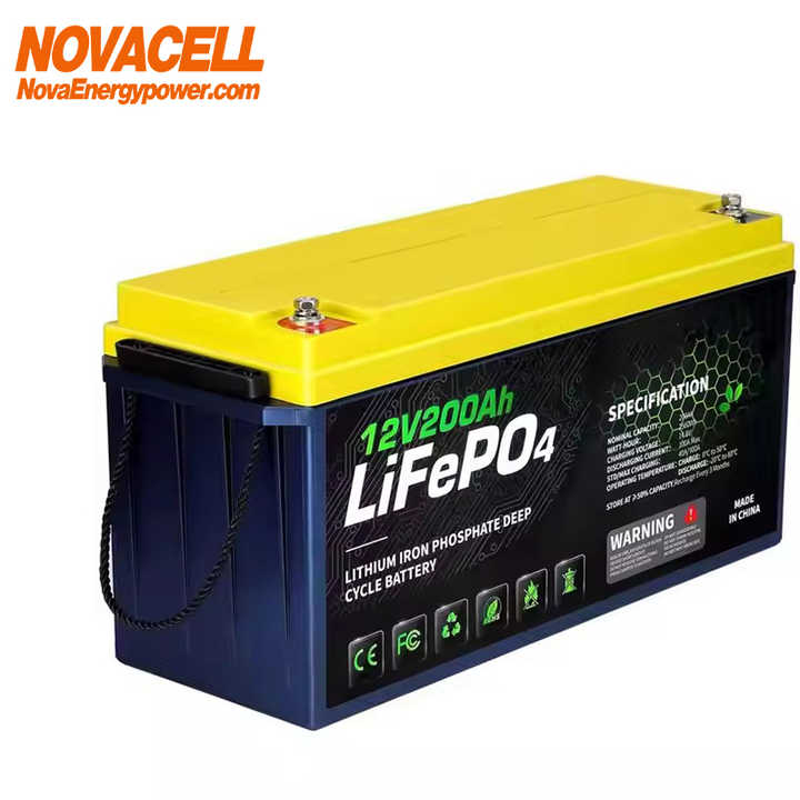 LiFePO4 Battery 12V 240Ah 200Ah 100Ah 400Ah Customized Solar Energy Storage System for Off-Grid and Hybrid Applications NOVA POWER