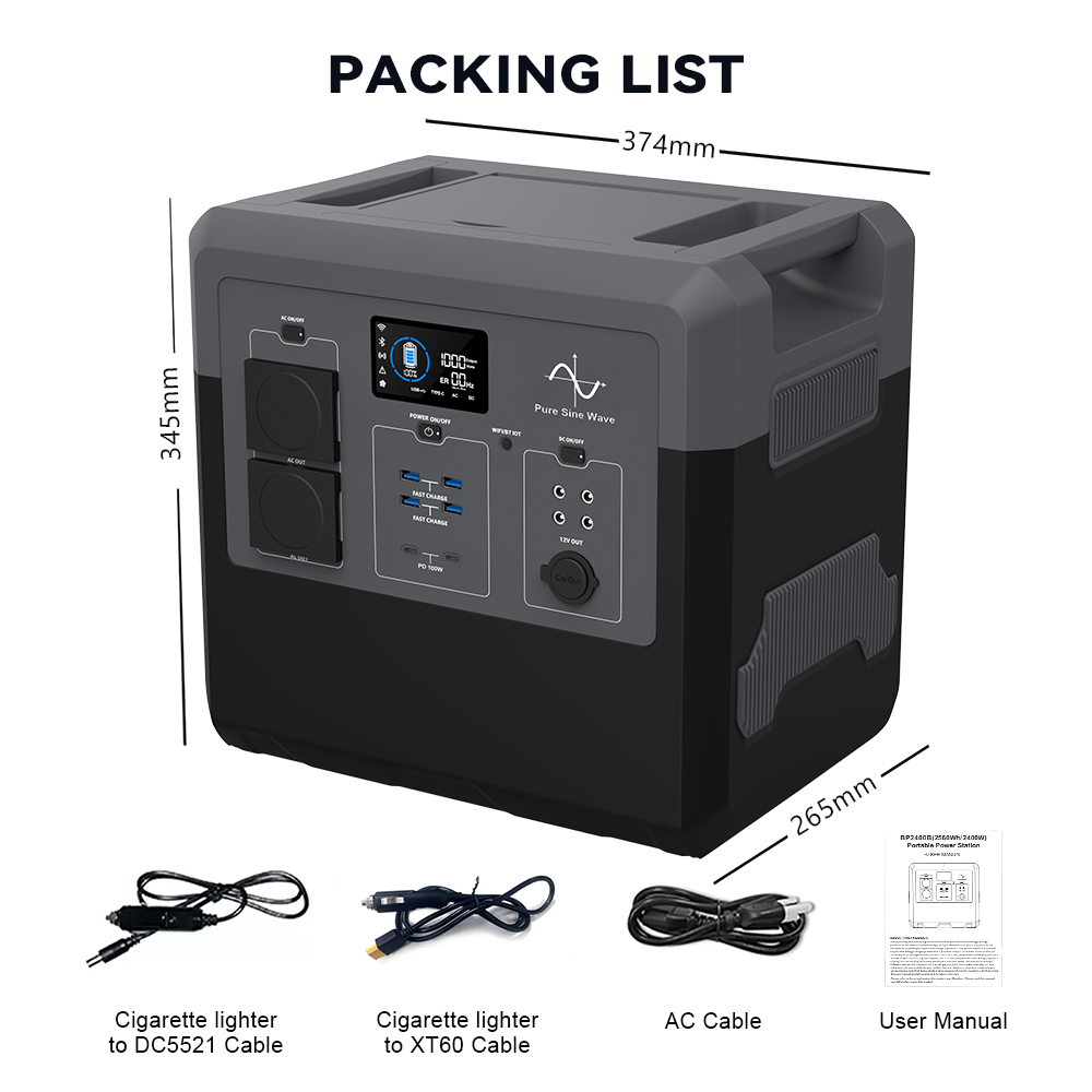 PORTABLE POWER STATION-BP2400