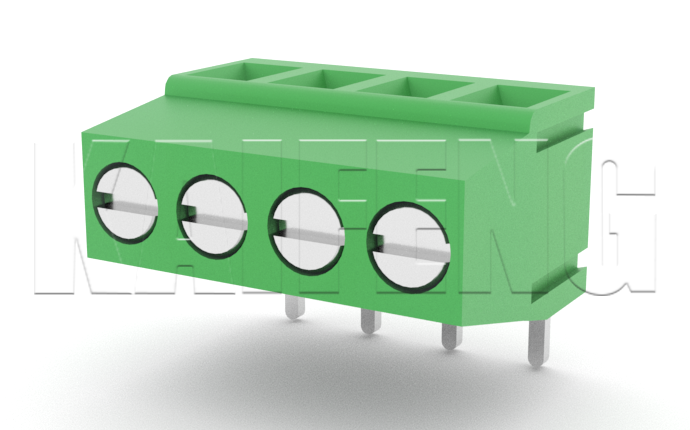 PCB Terminal Block KF128R(H:13.9)-5.00mm 300V 10A 20mΩ High-Current Resistance for Battery Energy Storage Systems