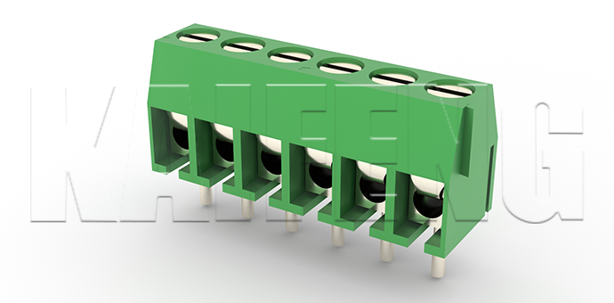PCB Terminal Block KF126V-5.00mm 300V UL 10A UL -40℃ to +105℃ For Energy Storage & Battery Systems