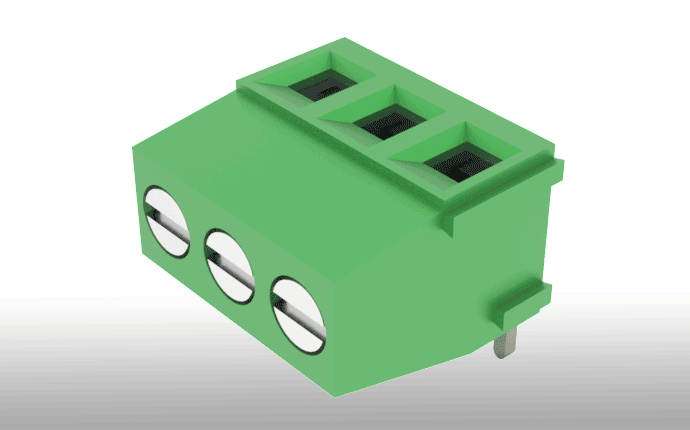 PCB Terminal Block KF128R(H:13.9)-5.08mm 300V 10A 20mΩ For Energy Storage Systems and Battery Equipment