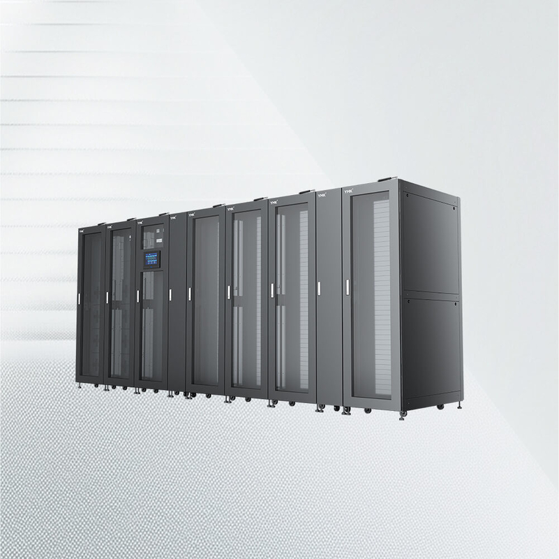 YMK Module R Series Integrated Cabinet All-in-Row Design for Power Distribution and UPS Integration Prefabricated Data Center Cabinet for Edge Data Centers and SME Server Rooms