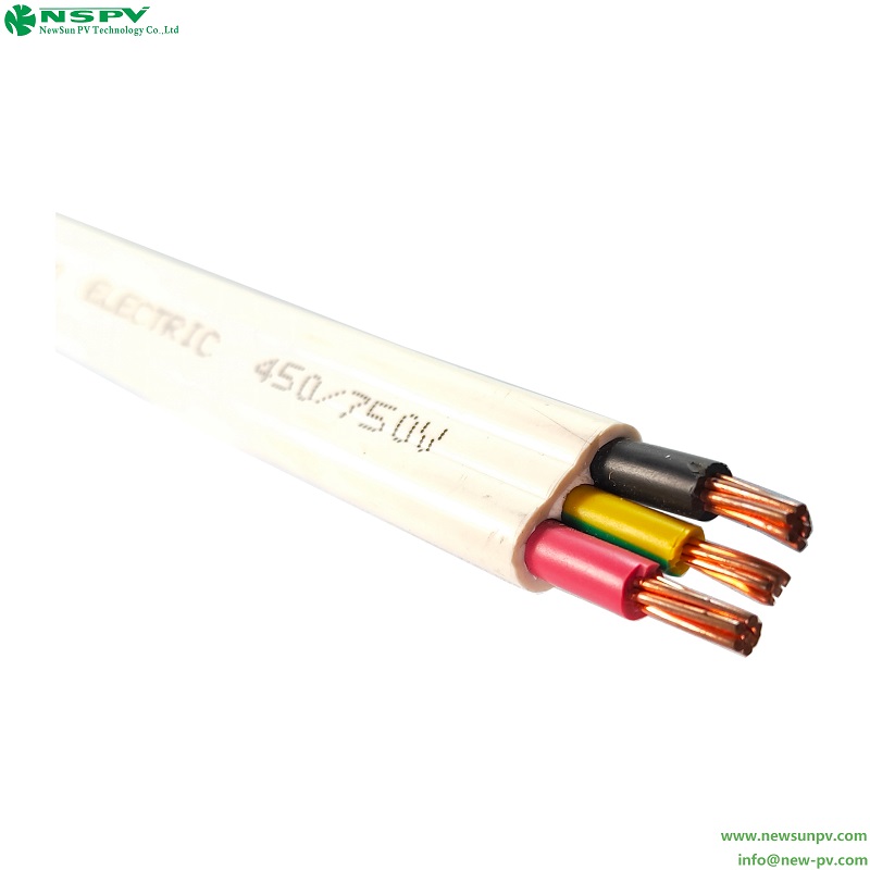 Twin and Earth AC Cable Heat Resistant UV Resistant Solar Energy Storage Systems