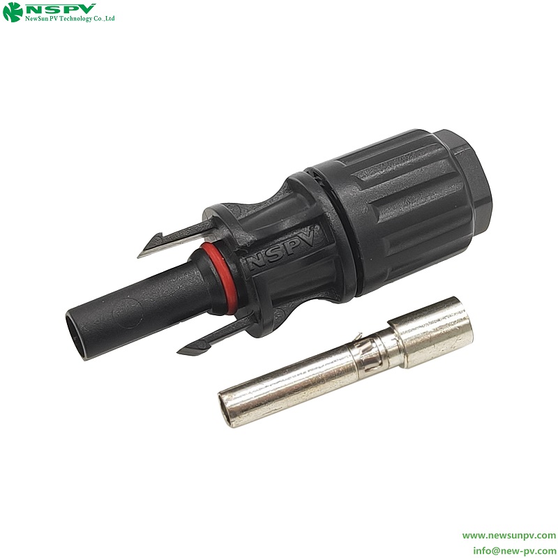 Solar 1500VDC PV4.0 DC Cable Connector 10sqmm 35-60A IP68 Waterproof Detachable for Solar System Assembly
