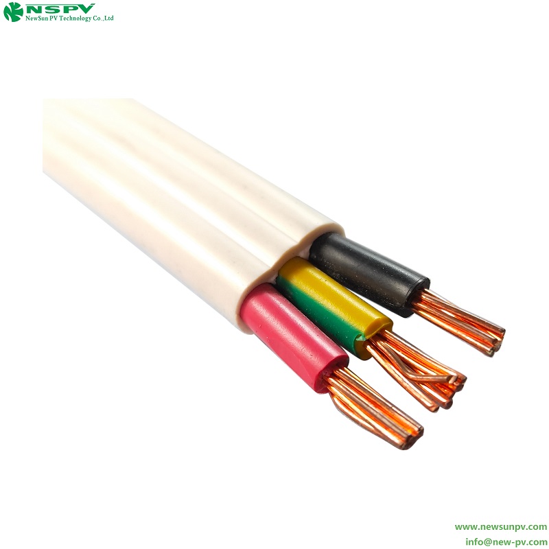 Twin and Earth AC Cable Heat Resistant UV Resistant Solar Energy Storage Systems
