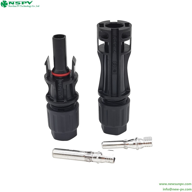 Solar 1500VDC PV4.0 DC Cable Connector 1.5-6sqmm Detachable IP68 Waterproof High-Stability Solar Power System Assembly Application