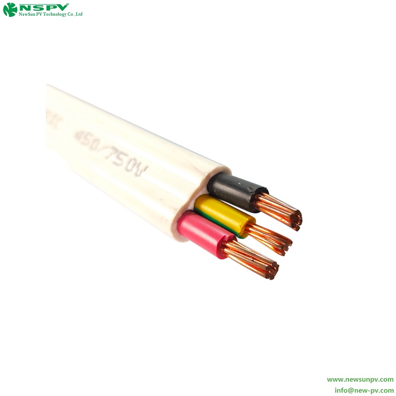 Twin and Earth AC Cable Heat Resistant UV Resistant Solar Energy Storage Systems
