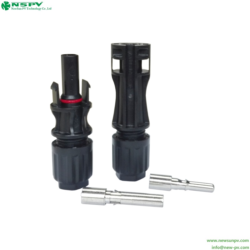Solar 1500VDC PV4.0 DC Cable Connector 10sqmm 35-60A IP68 Waterproof Detachable for Solar System Assembly