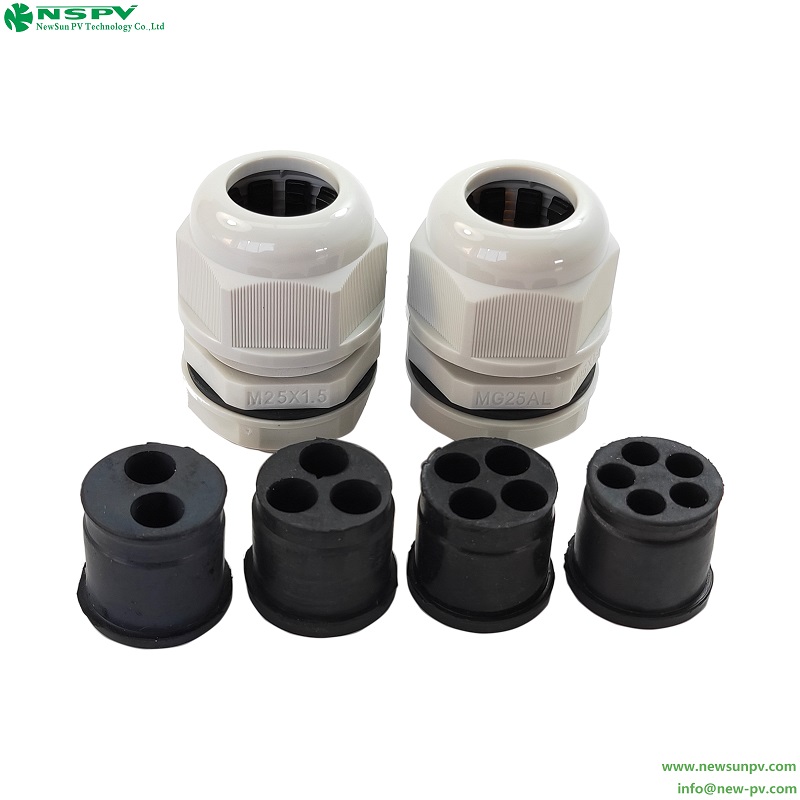 Solar 25mm Plain to Screwed Adaptor Waterproof Type Cable Protection for Solar Energy Systems