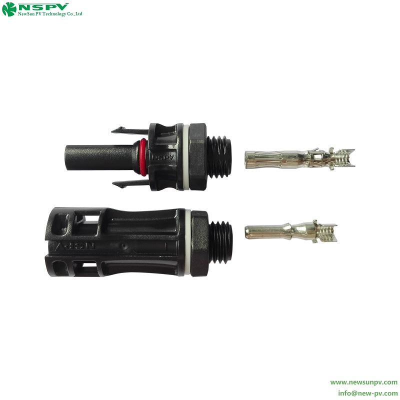 Solar 1500VDC PV4.0 DC Panel Connector 35A IP68 Waterproof Solar Cable Connector for Photovoltaic Systems
