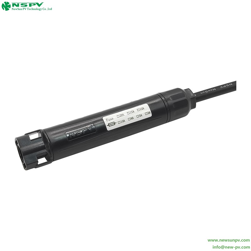 Solar Inline Fuse Connector 1000VDC 4 Types Anti-Aging Anti-Ultraviolet Outdoor Use