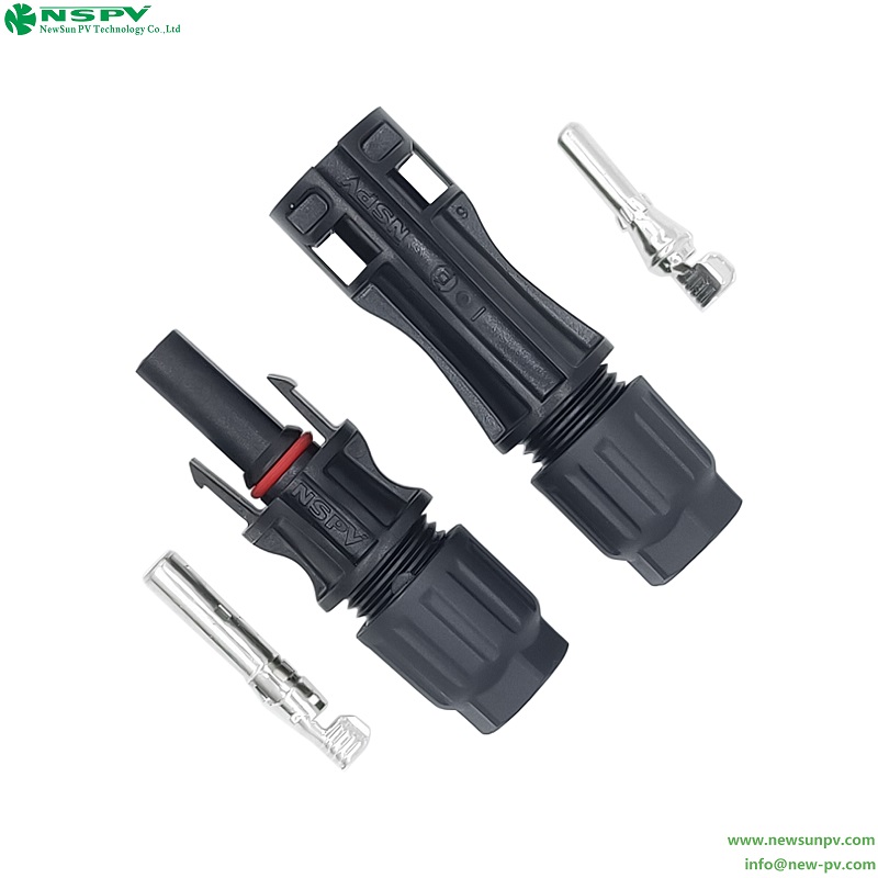 Solar 1500VDC PV4.0 DC Cable Connector 1.5-6sqmm Detachable IP68 Waterproof High-Stability Solar Power System Assembly Application