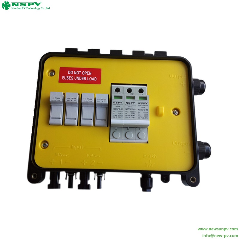 Solar Combiner Box DC String Combiner Box Array Junction Box Customized for Solar Power Systems