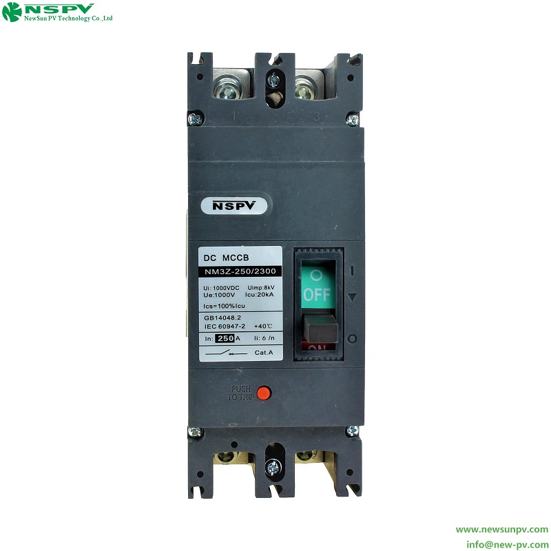 Solar MCCB High Breaking Capacity Circuit Breaker for Overload and Short Circuit Protection in Solar Systems