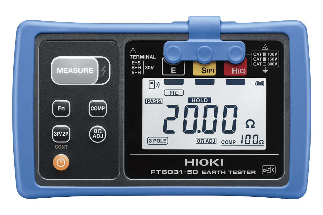 EARTH TESTER FT6031-50 IP67 Dustproof Waterproof Earth Ground Resistance Tester for Solar Wind Energy Systems HIOKI