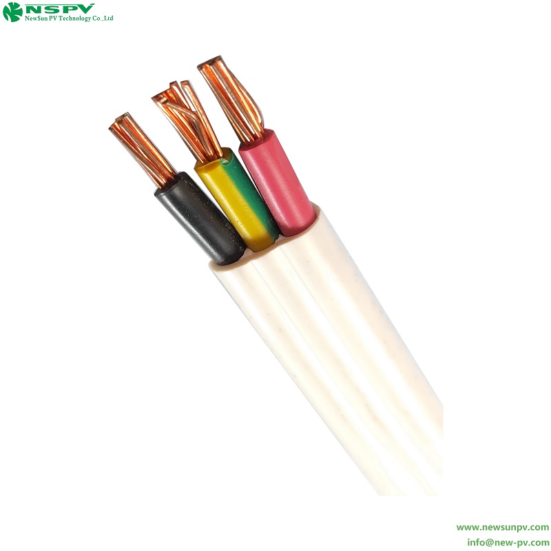 Twin and Earth AC Cable Heat Resistant UV Resistant Solar Energy Storage Systems