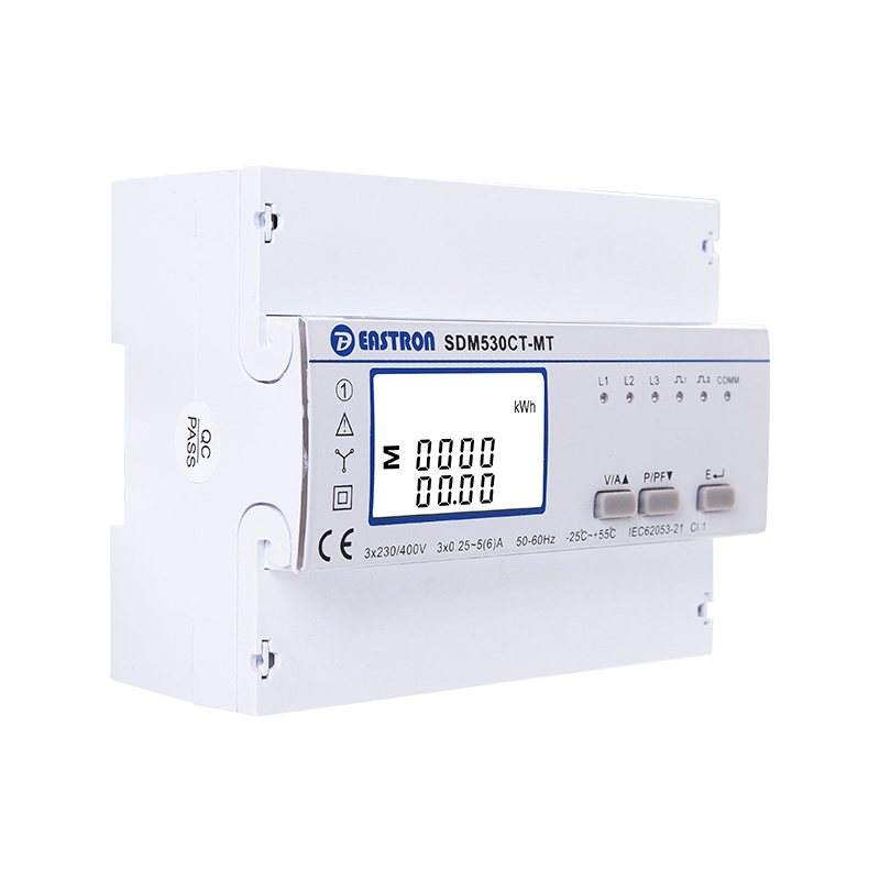 Three Phase Multi-function Energy Meter with Multi-tariff Function CT Type 1/5A Input Bi-directional Measurement 7 Module Size RTC Enabled SDM530CT-MT