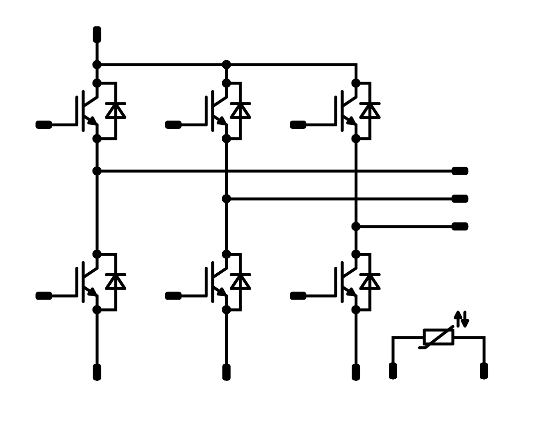 MiniSKiiP PACK 1 1200V 25A Sixpack Inverter Module Open Emitter Configuration with Temperature Sensor