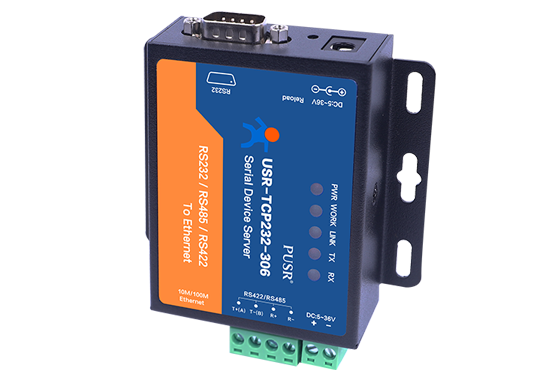 Ethernet to Serial Converter RS232/RS485 Industrial Communication Modbus Gateway for PLC SCADA Systems USR-TCP232-306