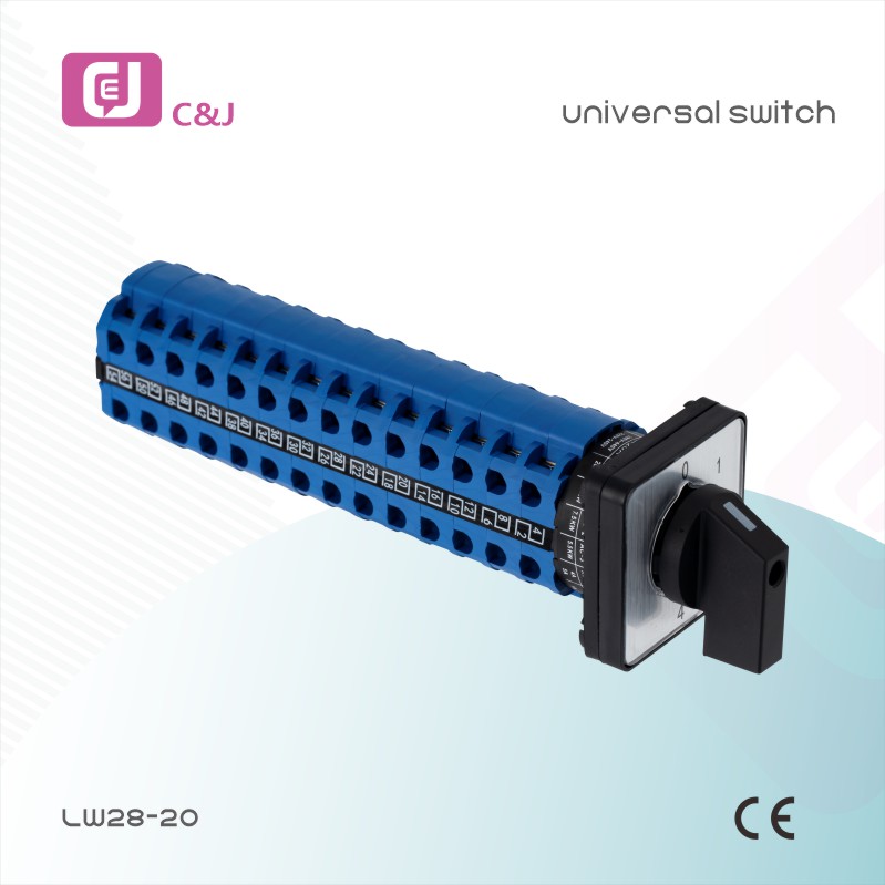 LW28-20 Series Universal Conversion Switch Three Gears Dual Power Supply Switching for Electrical Circuit Control in Renewable Energy Systems