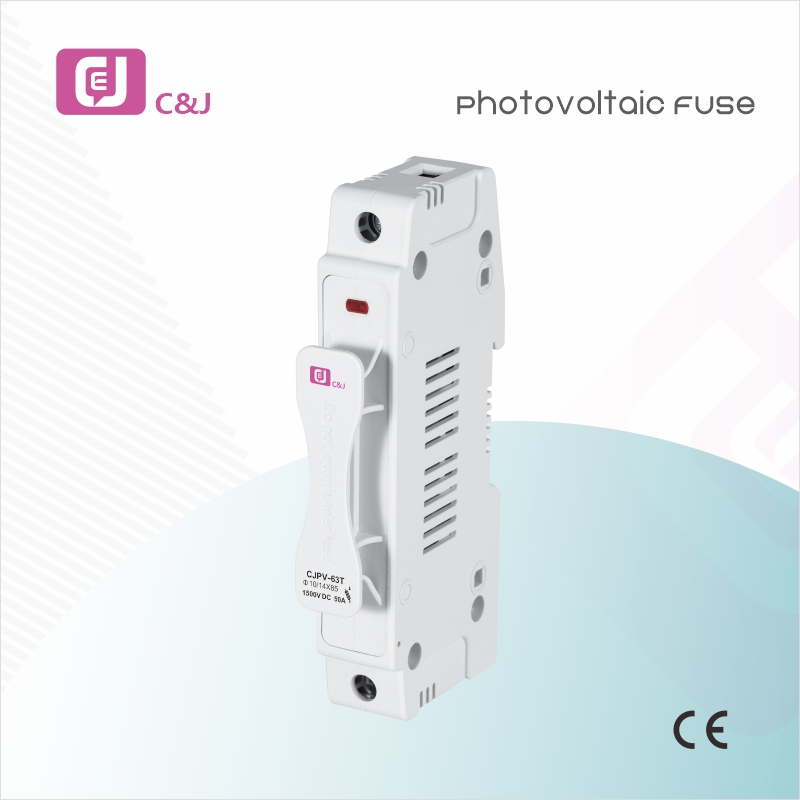 CJPV-63T 14X85 1500VDC Low Voltage Fuse Box Electrical DC Fuse Holder for Solar PV and Battery Protection