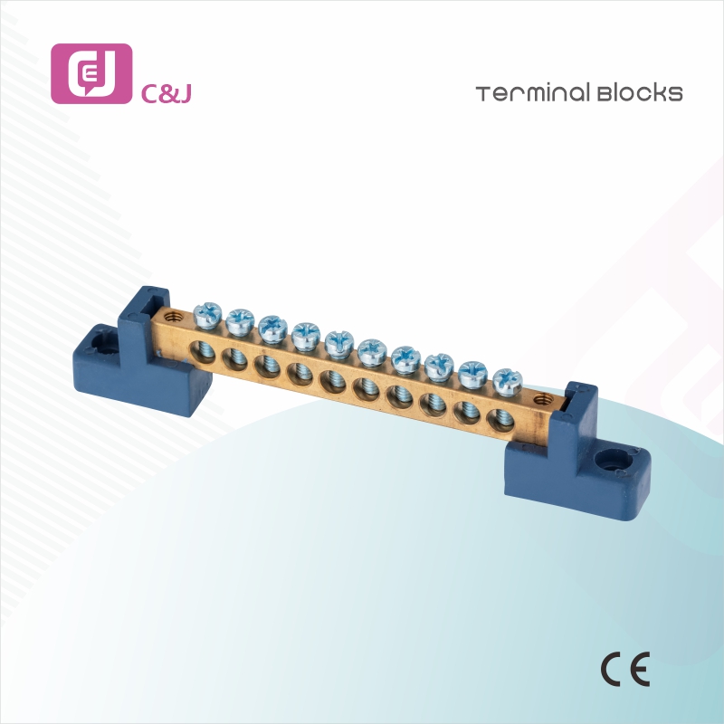 Brass Block Wire Connector Bridge Busbar Terminal Block for Power Distribution Box in Energy Storage Systems