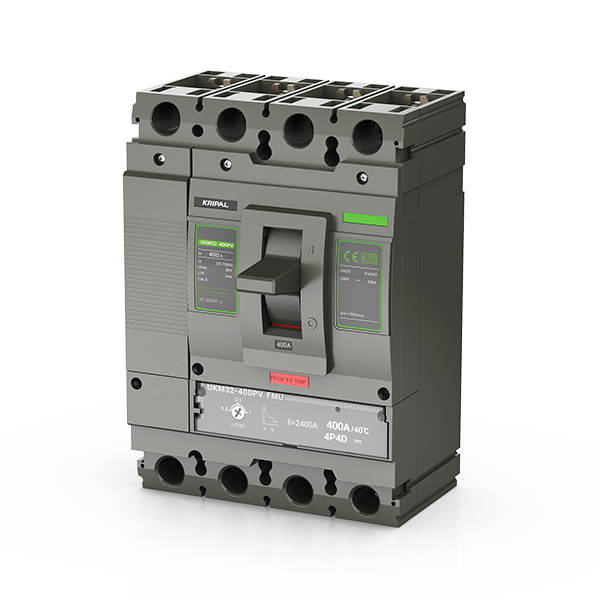 UKM32-400PV DC Molded Case Circuit Breaker 20kA Breaking Capacity Overload & Short Circuit Protection for PV Power Systems, Solar Inverters, and Energy Storage Equipment
